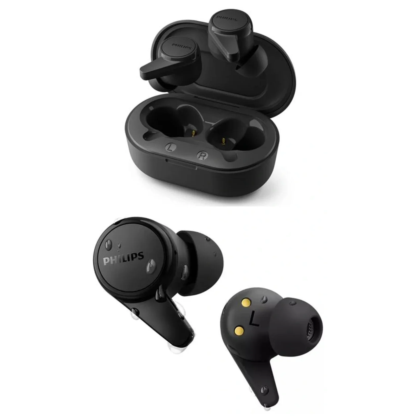 Навушники Philips TAT1207 True Wireless IPX4 Black, TAT1207BK/00 UA